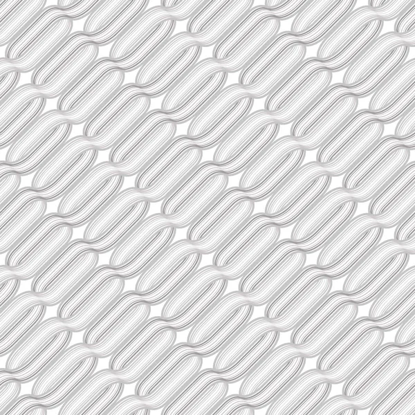 Seamless black and white abstract retro pattern with intersected — Stock Vector