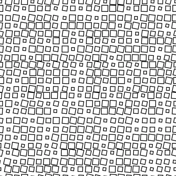 Naadloze geometrische zwart-wit sieraad gegenereerd door willekeurige — Stockvector