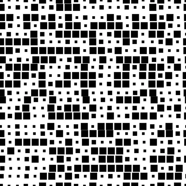 Bezszwowe geometryczne ornament czarno-białe, generowane przez random — Wektor stockowy