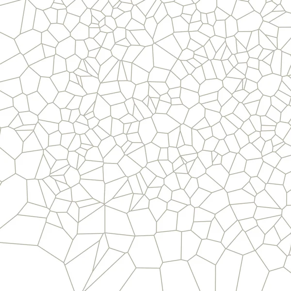 Ornamento geométrico preto e branco gerado por polígonos aleatórios — Vetor de Stock