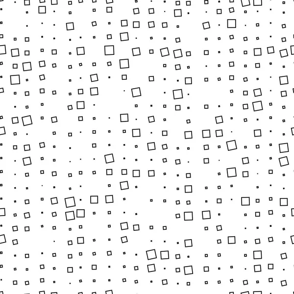 Naadloze geometrische zwart-wit sieraad gegenereerd door willekeurige — Stockvector