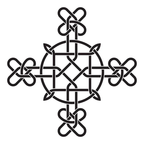 Keltische traditionele abstract ornament op witte achtergrond — Stockvector