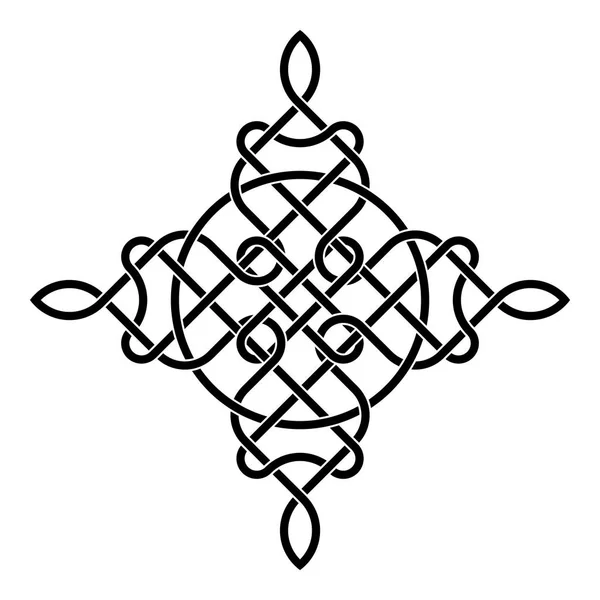 Celtico tradizionale ornamento astratto su sfondo bianco — Vettoriale Stock