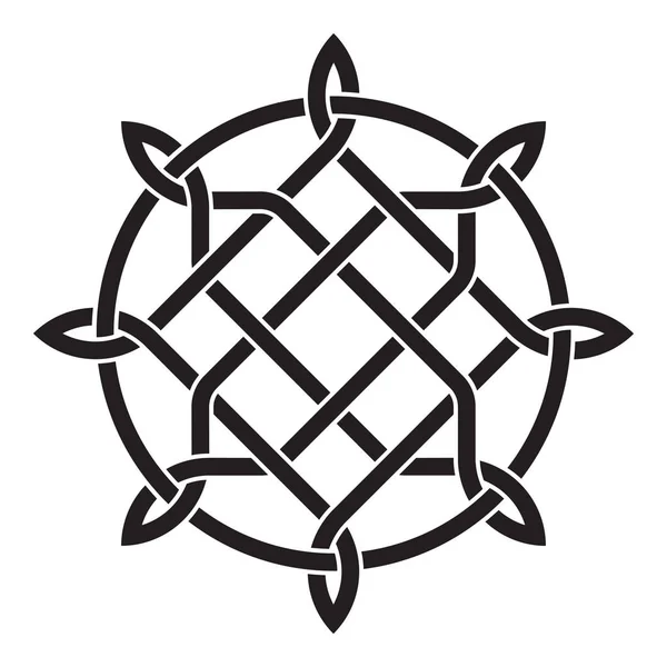 Кельтский традиционный абстрактный орнамент на белом фоне Стоковый вектор
