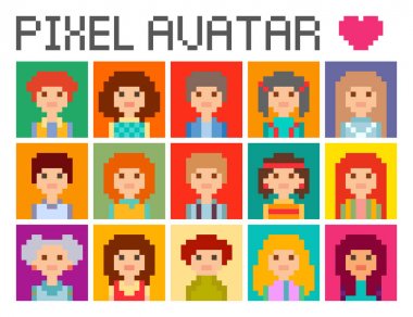 Kare piksel avatarları