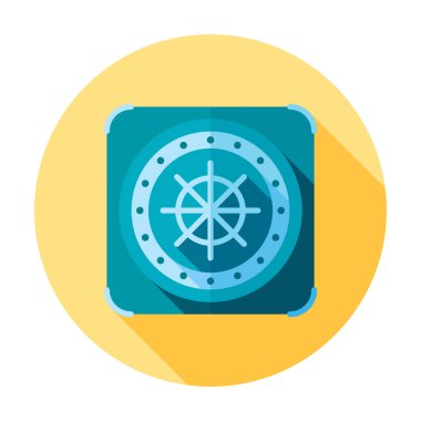 Düz vektör görüntü uzun gölge ile güvenli