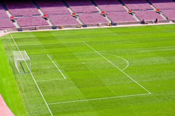 Estadio de fútbol con césped verde — Foto de Stock