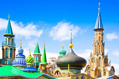 Bütün dinlerin tapınakta Kazan, Tataristan, Rusya Federasyonu 