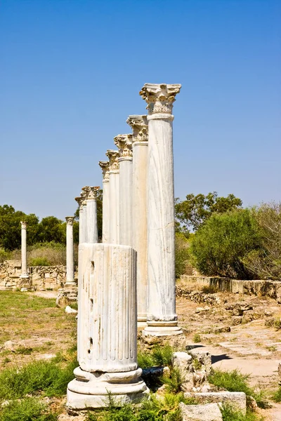 Romans ruins of the city of Salamis, near Famagusta, Northern Cyprus — Stock Photo, Image