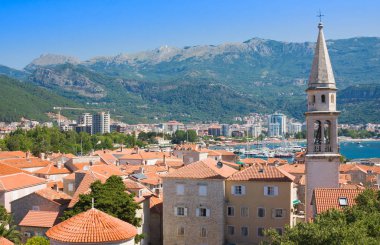 Kilise St Ivan ve eski şehir, Budva. Karadağ