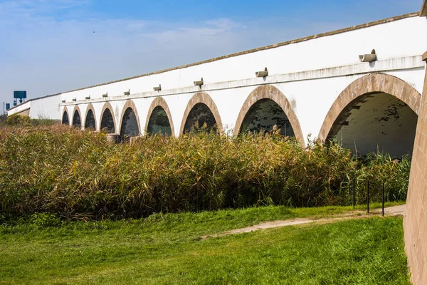 Dziewięć otworami Węgry Bridge Park Narodowy Hortobágy — Zdjęcie stockowe