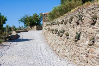 Saint Elme Kalesi, Akdeniz boyunca Collioure, Languedoc-Roussillon, Fransa
