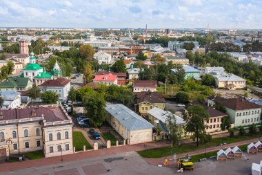  Havadan görünümü Kremlin Meydanı, Vologda, Rusya Federasyonu