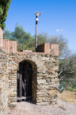 Saint Elme Kalesi, Akdeniz boyunca Collioure, Languedoc-Roussillon, Fransa