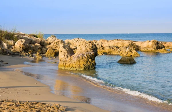 Městské Pláže Pískem Paphos Kypr — Stock fotografie