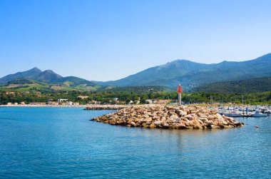 Port Argeles-sur-Mer in Pyrenees-Orientales Departmanı, Languedoc-Roussillon bölgesi, Güney Fransa