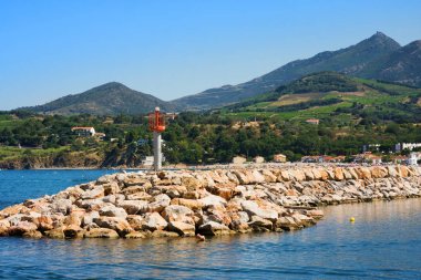 Port Argeles-sur-Mer in Pyrenees-Orientales Departmanı, Languedoc-Roussillon bölgesi, Güney Fransa
