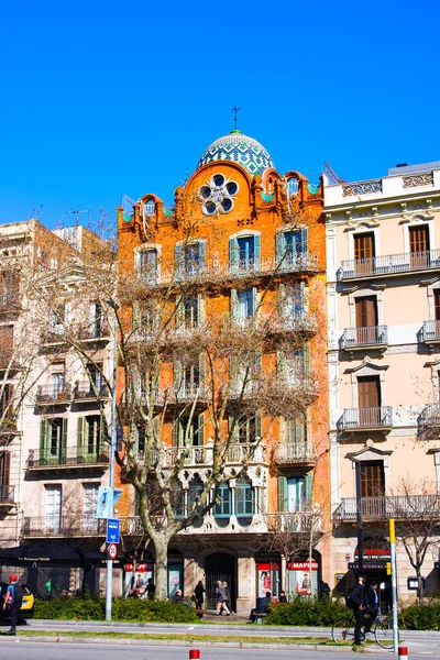 Barcelona Spanyolország Február 2020 Casa Estape Korábbi Nevén Casa Laplana — Stock Fotó