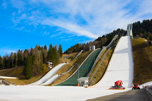 Garmisch Partenkirchen Německo Února 2020 Jeden Nejstarších Skoků Světě Olympijském — Stock fotografie