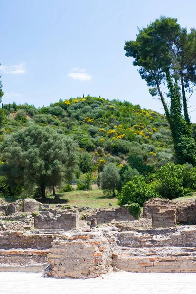 Olimpia Grecia Giugno 2014 Resti Edifici Nell Antico Sito Archeologico — Foto Stock