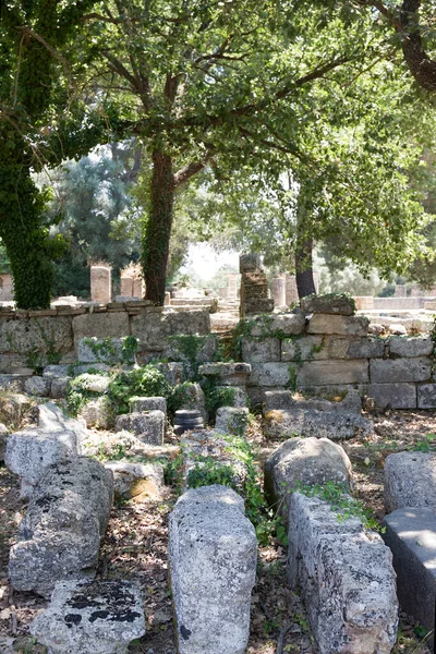 Olimpia Grecia Giugno 2014 Resti Edifici Nell Antico Sito Archeologico — Foto Stock