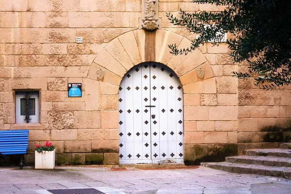 Barcelona Espanha Janeiro 2019 Território Complexo Arquitetônico Único Poble Espanyol — Fotografia de Stock