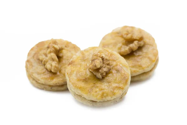 Meruňkové cookies ořech, snímek brát s malou hloubkou ostrosti (Dof) — Stock fotografie