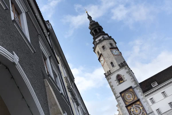 Tarihi Belediye kulede kasaba Goerlitz, Almanya — Stok fotoğraf