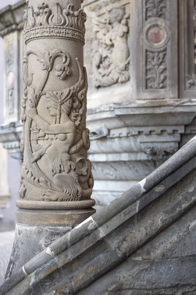 Detail am Rathaus in der malerischen Stadt Görlitz, Deutschland — Stockfoto