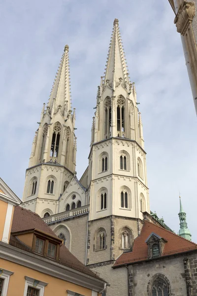 Peterskirche kerk in de stad van Goerlitz, Duitsland — Stockfoto