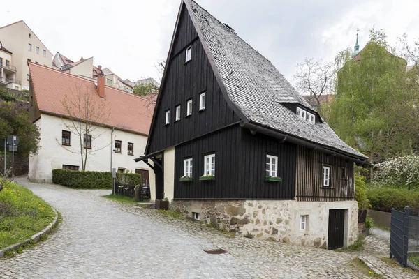 Heksen huis in de stad van Bautzen, Oost-Duitsland — Stockfoto