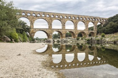 Güney Fransa tarihi Pont du Gard su kemeri