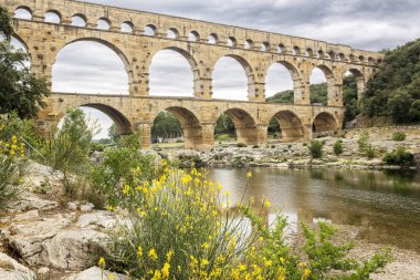 Güney Fransa tarihi Pont du Gard su kemeri