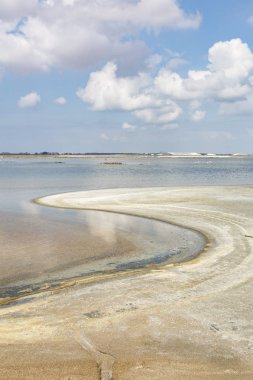 Camargue bölgesinde, Güney Fransa tuz üretimi