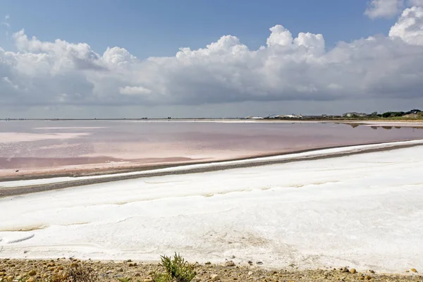 Salt production in the Camargue district, Southern France — Stock Photo, Image