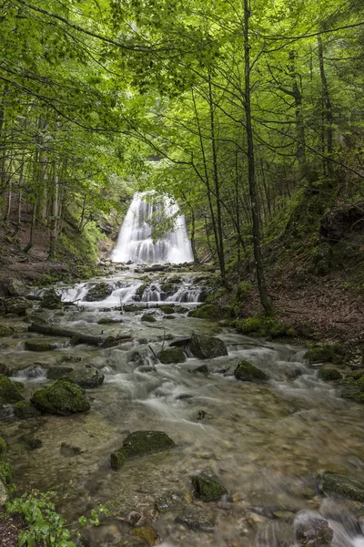 Josefstal Vodopád Jižním Bavorsku Německo — Stock fotografie