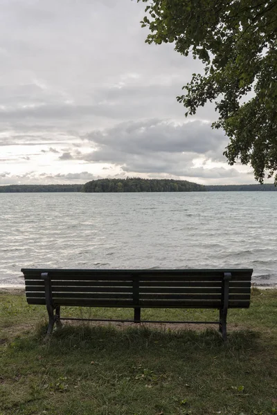 Grosser Stechlin Lago Nella Germania Orientale Autunno — Foto Stock