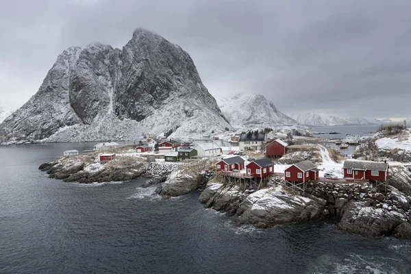 Inverno Sulle Isole Lofoten Norvegia Europa — Foto Stock