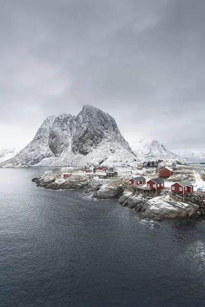 Inverno Sulle Isole Lofoten Norvegia Europa — Foto Stock