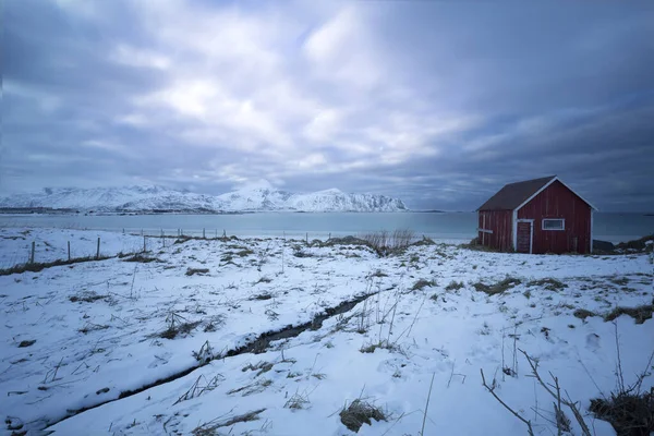 Norveç, Avrupa 'daki Lofoten adalarında kış mevsimi