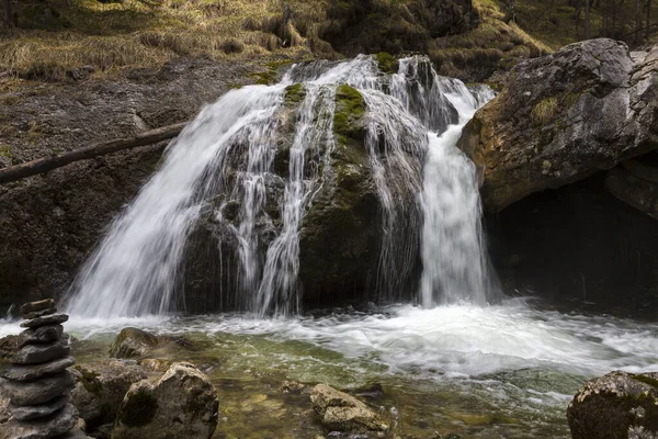 Kuhflucht-Wasserfälle bei Farchant — Stockfoto