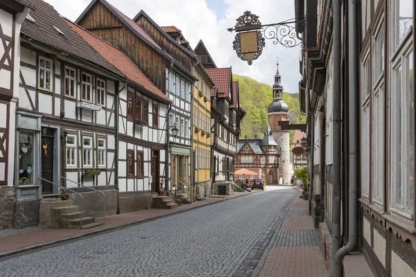 Pequena Cidade Stolberg Área Harz Antiga Alemanha Oriental — Fotografia de Stock