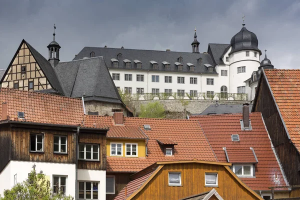 Die Kleinstadt Stolberg Harz Der Ehemaligen Ddr Mit Schloss — Stockfoto