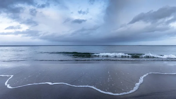 冬のドイツ リューゲン島の砂浜 — ストック写真