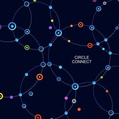 Teknoloji güzel arka plan. Vektör çizim bağlantı ve ağ