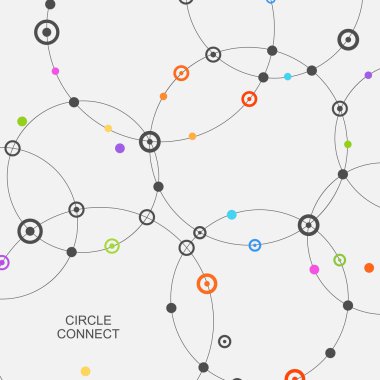 Teknoloji güzel arka plan. Vektör çizim bağlantı ve ağ