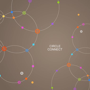 Teknoloji güzel arka plan. Vektör çizim bağlantı ve ağ