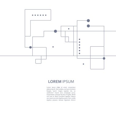 Tel kafes öğe soyut resim ile. Bağlantılı çizgiler ve noktalar. Vektör çizim