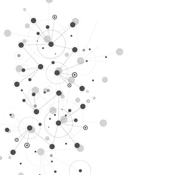 Hintergrund für Netzwerk- und Verbindungsdesign — Stockvektor