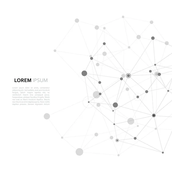 Moleküler bağları unsurlar ile modern vektör tasarımı